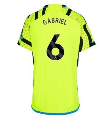 Arsenal Gabriel Magalhaes #6 Udebanetrøje Dame 2023-24 Kort ærmer